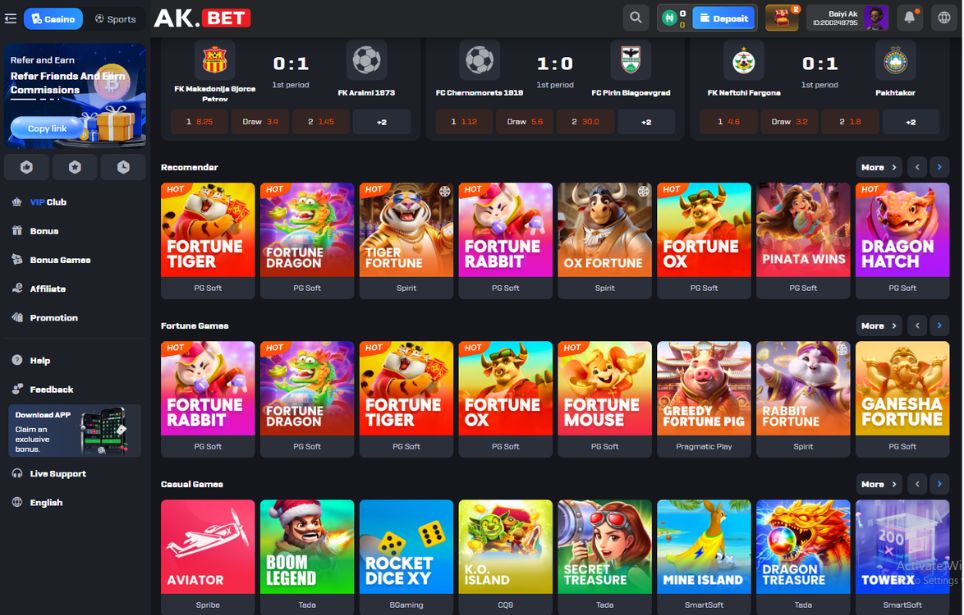 AKBet Best Platform for Live Matches & Casino Games