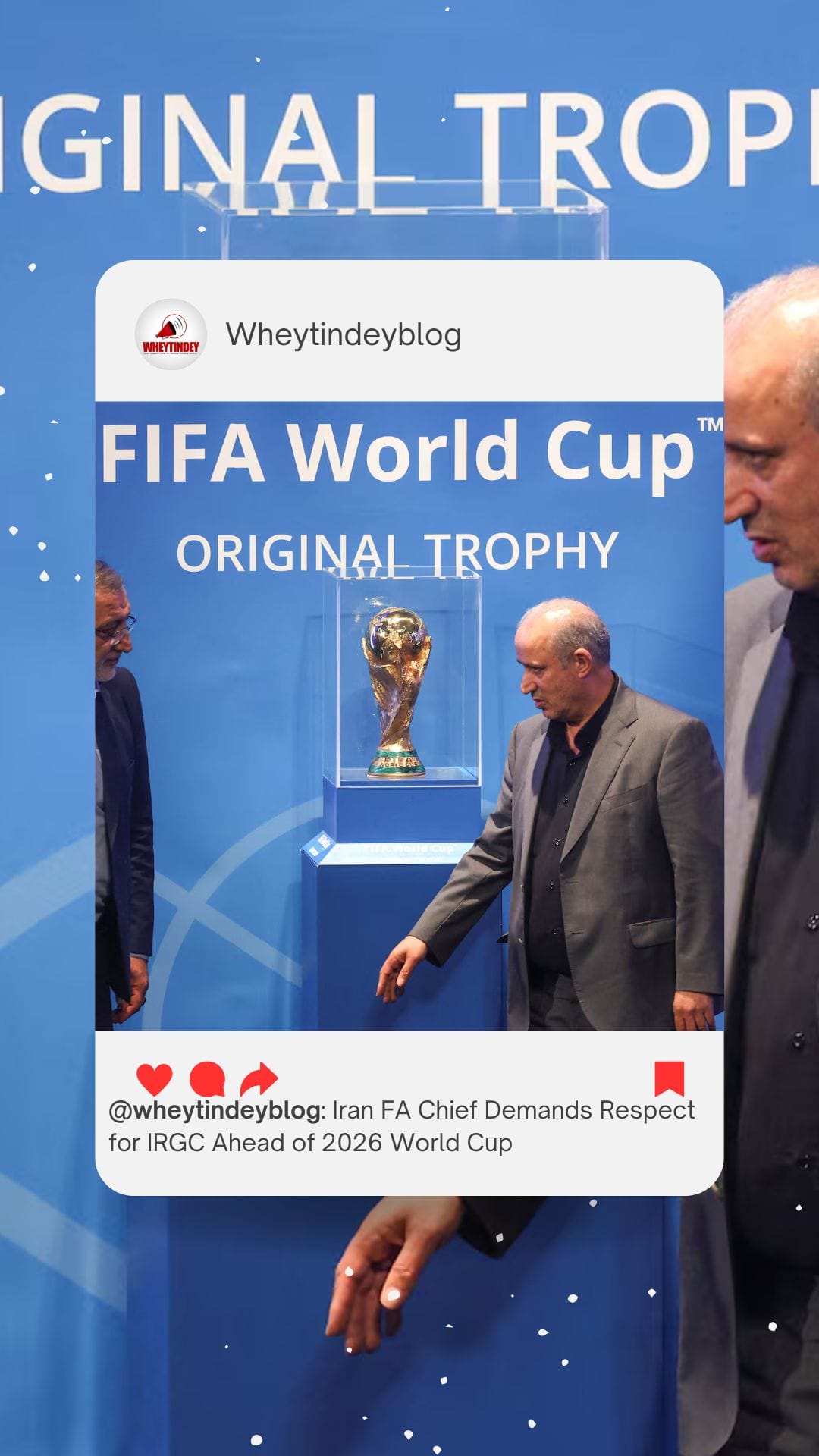 Iran FA Chief Demands Respect for IRGC Ahead of 2026 World Cup