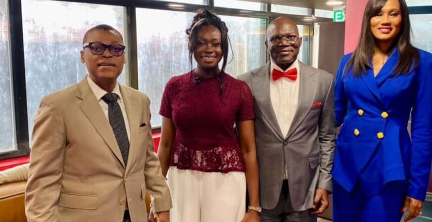 Natalie Fort visits Arise News