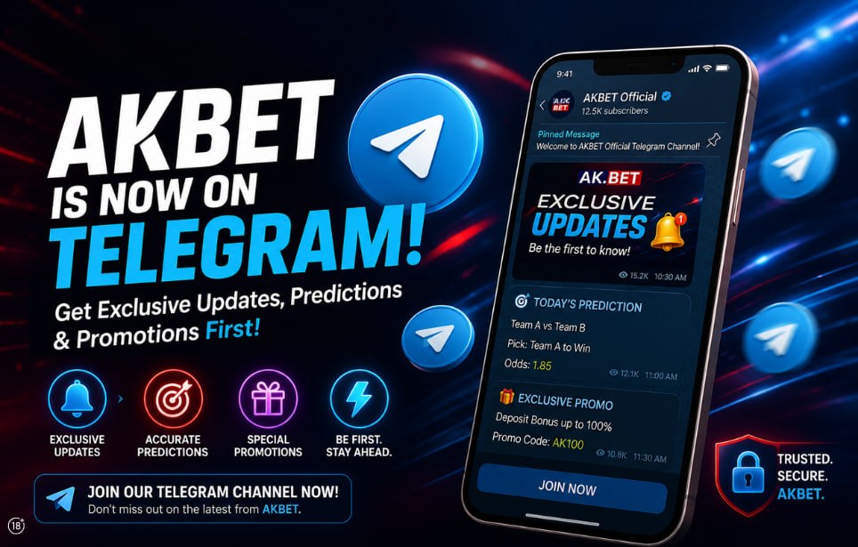 Stay Ahead of the Game with AK.BET's Official Telegram Channel