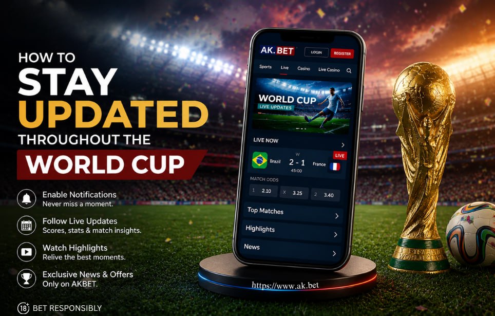Stay Updated Throughout the World Cup with AKBET